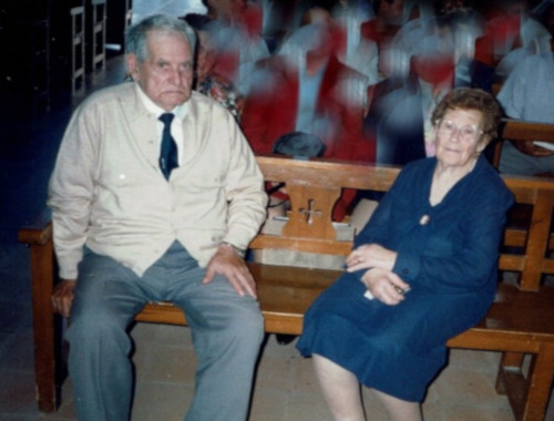 Los inicios: Fotografía de los abuelos de la actual propiedad Antonio Bermúdez y María Estapé